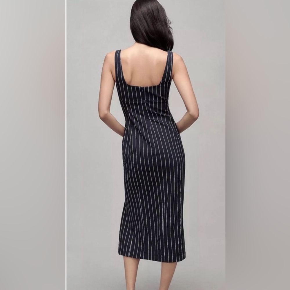 Anthropologie pinstripe dress, size M